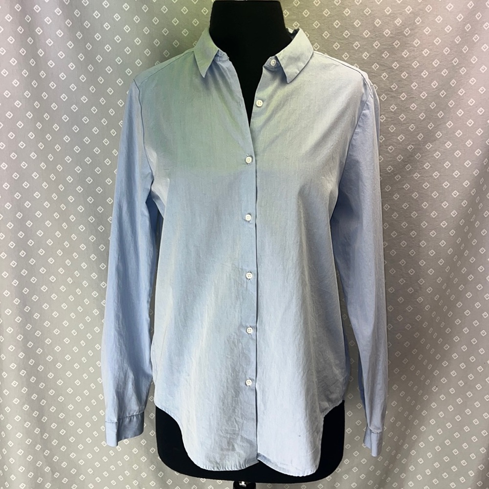 Button Down High Low Shirt